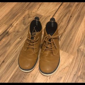 Nautica Boys Leather Lace Up Boots